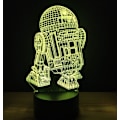 Miniatyrbillede 3 af 7: 3D Illusion Platform Natlys Touch Switch 7 Farve Skift USB Strøm LED Bordlampe til Hjemmedekoration eller Julegaver