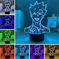 Miniatyrbillede 2 af 7: Kuroo Tetsurou 3D LED Lampe Anime Natlampe 7/16 Farveskift med Fjernbetjening Soveværelsesindretning Akryl USB Bordlampe Fødselsdagsgaver
