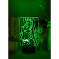 Miniatyrbillede 2 af 5: Akame Ga Kill Natlampe 3D LED Skrivebordslampe USB-drevet Natlys Fjernbetjening Ferie Fødselsdagsgave Soveværelsesindretning