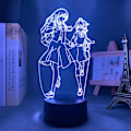 Miniatyrbillede 1 af 7: Koito Yuu Nanami Touko Anime Figur Dorm Manga 3D Neon Lampe til Soveværelse Sengelamper Børnegave 3D Illusion Natlampe