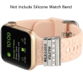 Miniatyrbild 2 av 3: 4 st/set klockarmbandsprydnader för Apple Watch Series rem dekorationer klockarmband dekorativ ring för Samsung Huawei