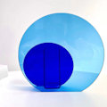 Miniatyrbilde 5 av 5: Neon Akryl Vase - Lett å Rengjøre - Trendy Geometrisk Akryl Blomster Vase for Hjemmedekorasjon - Stor og Liten Sirkel