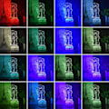 Miniatyrbillede 2 af 7: Din Løgn i April Kaori Miyazono Figur Natlys 3D Optisk Illusion LED Lamper med Fjernbetjening & RGB Farver Bordlamper (Lava Base)