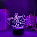 Pikkukuva 1 / 7: Lasten Lamppu Led Genshin Impact Xiangling Led Yövalo 3D Illuusio Yölamppu Koti Huoneen Sisustus Ylöspäin Valo LED-valo (16 Väriä Kaukosäätimellä)