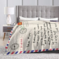 Miniatyrbillede 6 af 7: 200*200CM Kære Mor Tæppe til Mors Dag, Super Bløde Flanell Kastetæpper til Jul Valentinsdag til Seng Sofa 200x200cm