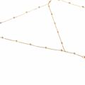 Miniatyrbilde 6 av 6: Krystall Rhinestone Bead Body Chain Harness Body Jewelry Bikini BH Uendelig Personlighet Body Chain Tilbehør for Kvinner og Jenter (Gull)