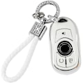 Miniatyrbillede 1 af 5: PIFOOG tilbehør til Buick Regal Encore GX nøgleetui 5 knapper blød TPU nøgleskal etui glitrende bil nøglering fuld beskyttelse krystal