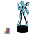 Miniatyrbillede 1 af 7: Game OW Tracer, LED Natlys, 3D Illusion Lys, USB Berøring/Fjernbetjening 16 Farver, Hjemmeindretning (Sort fjernbetjening 16 farver)
