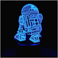 Miniatyrbillede 1 af 7: 3D Illusion Platform Natlys Touch Switch 7 Farve Skift USB Strøm LED Bordlampe til Hjemmedekoration eller Julegaver