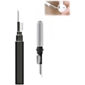 Miniatyrbillede 1 af 6: Bærbar Bluetooth-hovedtelefoner Rengøringspen Værktøj til iPhone Airpod, Multifunktionel Blød Mikrofiber Støvfjerningsbusk Pen, Sort