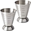 Miniatyrbild 1 av 4: Mätglas i rostfritt stål, köksspecifikt mätglas 2,5 ounces, 75 ml, 5 matskedar, cocktailhållare, 1 förpackning om 2
