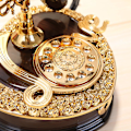 Miniatyrbillede 3 af 6: Hjerteformet Retro Dial Telefon Musikboks med Skuffe 7.5\" x 7\" x 6.7\"