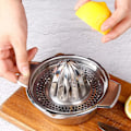 Miniatyrbillede 7 af 7: Rustfrit Stål Citrusappelsinjuicepresser Citron Lime Frugt Håndpresser Køkkenredskab
