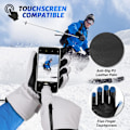 Miniatyrbild 4 av 6: Unisex Vattentäta Touchscreen Skidhandskar för Män Kvinnor, 3M Thinsulate Vinter Snöhandskar med Fick, M