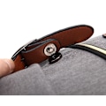 Miniatyrbild 4 av 6: Vattentät bärbar ryggsäck för handbagage, arbetsryggsäck för affärsresor, skolväska, moderiktig skolväska för högskola Black Zipper Purple M