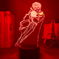 Pikkukuva 4 / 7: Yu Yu Hakusho Yusuke Urameshi LED-yövalo makuuhuoneen sisustukseen lahjaksi Värikäs yövalo Anime 3D-lamppu Yu Yu Hakusho