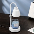 Miniatyrbilde 2 av 4: Stearinlysvarmerlampe, metall stearinlyslampe dimbar stearinlyssmelter for duftlys topp-ned stearinlyssmelting, duftvoks for hjemmedekor