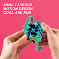 Miniatyrbilde 2 av 6: Gear Cube 3x3 med tredimensjonal girstruktur, innebygd flisdesign Magic Cube 3x3x3 puslespill leker, egnet for hjernens utvikling puslespill