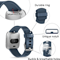 Pikkukuva 2 / 6: Älykäs rannekkeen hihna on yhteensopiva Fitbit versa -älykellojen, versa 2:n ja versa Lite se -kellojen kanssa naisille ja miehille（ Slate Blue-S）