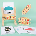 Miniatyrbillede 4 af 5: Spin and Read Phonics Træ Læseblokke | Læringsressourcer og Montessori Trælegetøj til Børn i Alderen 3 4 5 6