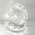 Miniatyrbillede 1 af 7: To-farvet bordlampe i rustfrit stål, natbordlampe, dekorativ bordlampe til skrivebord, gave, lille, europæisk standard