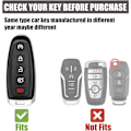 Miniatyrbild 2 av 6: Gematay Ford Nyckelringsskydd med Nyckelband, Mjuk TPU Nyckelringsskydd Kompatibel med Ford C-Max Edge Escape Expedition Smart Key Case