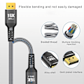 Miniatyrbild 7 av 7: 1m DisplayPort 2.1 16K@30Hz 10K@60Hz Displaykabel för professionell spel och videoredigering Stark kompatibilitet