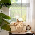 Miniatyrbilde 5 av 5: Kreative anatomiske hjertevaser i harpiks, skulptur i hjerteform, kunstneriske blomstervaser, skrivebordsdekorasjon for stue Gold