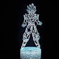 Pikkukuva 1 / 7: 3D Illuusio Anime-lamppu, 7 Väriä Vaihtuva 3D Illuusio Anime-valo, Anime-hahmo 3D-valo Anime Akryyli LED-lampulle Anime Led-valo Lapsille