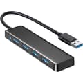 USB 3.0 Hub, 4-ports USB Hub USB-splitter USB-forlænger til bærbar computer, Xbox, flashdrev, harddisk, konsol, printer, kamera, SEB