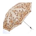 Hopfällbart UV-paraply Snö/Regn/Sol Paraply Broderi Bröllopsparaply Gul,SD