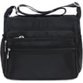 Nylon Oxford Messenger Bag (sort), afslappet lærred til kvinder, SD