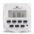 Sinotimer 15,98 tums LCD digital timer 12V DC 7 dagar programmerbar tidsbrytare TM618N-4 maj.5,SEB