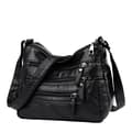 Women's PU Leather Messenger Bag, Small Shoulder Bag, Wallet Bag, Crossover, SEB