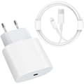 USB C Snabbladdare - PD-certifierad 20W Snabbladdare med Lightning-kabel Typ C-laddadapter för iPhone 14/14 Plus/14 Pro, SD