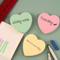 Miniatyrbild 5 av 5: Heart-shaped Self-adhesive Notes - Cute Mixed Post-it Notes in 4 Colors for Office/Home, Bulk Pack 600 Sheets Total, AB