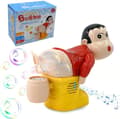 Jultomte-såpbubblemaskin, rolig leksak som blåser såpbubblor Yellow