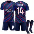 2026 Paris Saint Germain träningströja för barn och vuxna nr 14 Doue XS