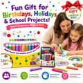 Miniatyrbild 7 av 8: 3D Bubble Pen Puffy Paint Popcorn-pennor set, Popcorn-ritpennor 36 PC
