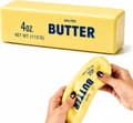 Kremet smør-squishy ASMR perlefylt realistisk mat-stressball Butter-yellow