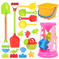 Barnens strandleksaksbilset Sandgrävningsspade hink Sandleksaker D-19 Piece Set