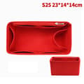 Väska Organizer Filtduk Insats 25 30 35 Makeup Handväska Red StyleB S