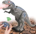 Fjärrkontroll Dinosaur Leksaker, LED Light Up Walking