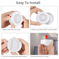 Miniatyrbild 2 av 9: 6st LED Spotlights 2 fjärrkontroller RGB Design - Flerfärgade White Vit