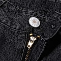 Miniatyrbild 8 av 9: Kvinnors låga utsvängda jeans Stretchiga jeansbyxor Bell Bottoms Svart Svart XL
