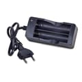 2x Batteriladdare / Laddare - 18650 Batterier Black Svart
