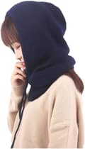 Dam Balaclava Huva Mössa Vinter Kasmirstickade Mössor Skidmask Skidmössa Utomhus (Nary) Nary