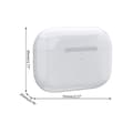 För Airpod Pro Replacement Trådlöst laddningsfodral Case 660 Mah Case Stöd för Wireless Ch (FMY) White