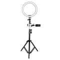 26cm Selfie-Lampa, Stativ & Mobilhållare - Perfekt Belysning Black Svart