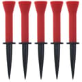 Gummipigger fleksible 76 mm 10-pakning Red Röd